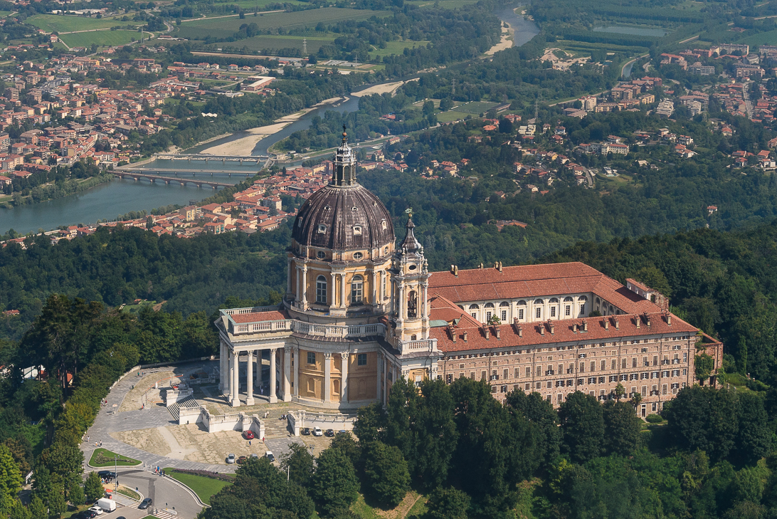 Basilica di Superga, vista dall'alto.